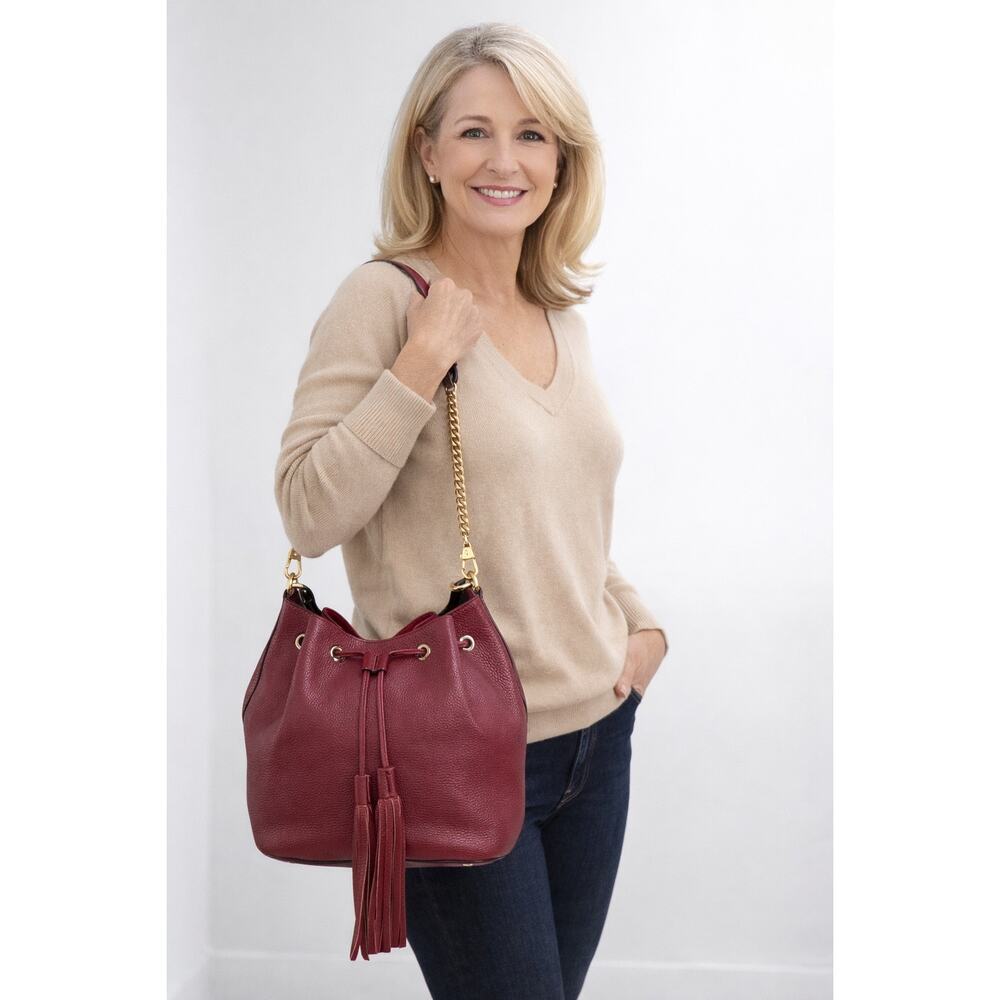 GUCCI Miss Bamboo Pebble Calfskin Bucket Bag - Picture 16 of 16